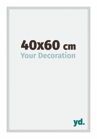 Miami Aluminium Cadre Photo 40x60cm Argent Mat De Face Mesure | Yourdecoration.fr
