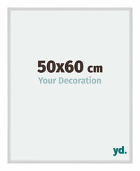Miami Aluminium Cadre Photo 50x60cm Argent Mat De Face Mesure | Yourdecoration.fr