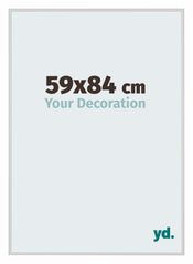 Miami Aluminium Cadre Photo 59x84cm Argent Mat De Face Mesure | Yourdecoration.fr
