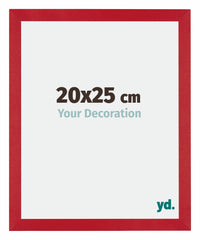 Mura MDF Cadre Photo 20x25cm Rouge De Face Mesure | Yourdecoration.fr
