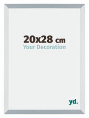 Mura MDF Cadre Photo 20x28cm Aluminium Brossé De Face Mesure | Yourdecoration.fr