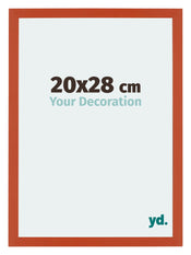 Mura MDF Cadre Photo 20x28cm Orange De Face Mesure | Yourdecoration.fr