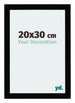 Mura MDF Cadre Photo 20x30cm Noir Brillant De Face Mesure | Yourdecoration.fr