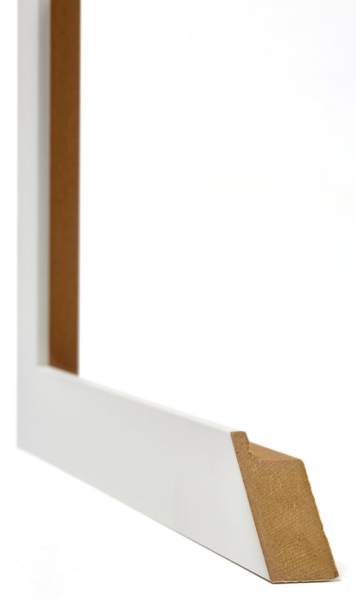 Mura MDF Cadre Photo 20x60cm Blanc Mat Detail Intersection | Yourdecoration.fr