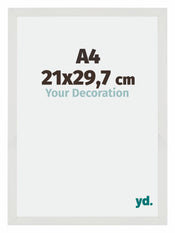 Mura MDF Cadre Photo 21x29 7cm A4 Blanc Mat De Face Mesure | Yourdecoration.fr