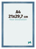Mura MDF Cadre Photo 21x29 7cm A4 Bleu Brillant Geveegd De Face Mesure | Yourdecoration.fr