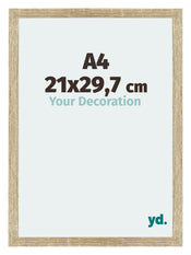 Mura MDF Cadre Photo 21x29 7cm A4 Chêne Sonoma Mesure | Yourdecoration.fr