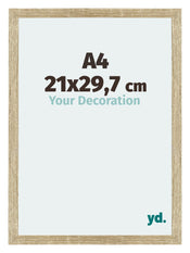 Mura MDF Cadre Photo 21x29 7cm A4 Chêne Sonoma Mesure | Yourdecoration.fr