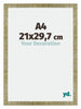 Mura MDF Cadre Photo 21x29 7cm A4 Or Antique De Face Mesure | Yourdecoration.fr