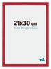 Mura MDF Cadre Photo 21x30cm Rouge De Face Mesure | Yourdecoration.fr