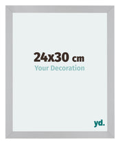 Mura MDF Cadre Photo 24x30cm Argent Mat De Face Mesure | Yourdecoration.fr