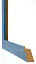 Mura MDF Cadre Photo 24x32cm Bleu Brillant Patiné Detail Intersection | Yourdecoration.fr