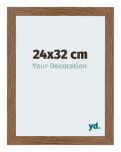 Mura MDF Cadre Photo 24x32cm Chêne Rustique De Face Mesure | Yourdecoration.fr