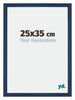 Mura MDF Cadre Photo 25x35cm Bleu Foncé Patine De Face Mesure | Yourdecoration.fr