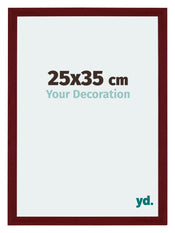 Mura MDF Cadre Photo 25x35cm Bordeaux Balayé De Face Mesure | Yourdecoration.fr