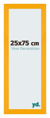 Mura MDF Cadre Photo 25x75cm Jaune De Face Mesure | Yourdecoration.fr