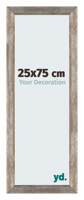 Mura MDF Cadre Photo 25x75cm Métal Vintage De Face Mesure | Yourdecoration.fr