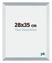 Mura MDF Cadre Photo 28x35cm Aluminium Brossé De Face Mesure | Yourdecoration.fr