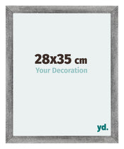 Mura MDF Cadre Photo 28x35cm Gris Balayé De Face Mesure | Yourdecoration.fr