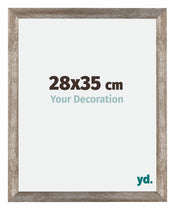 Mura MDF Cadre Photo 28x35cm Métal Vintage De Face Mesure | Yourdecoration.fr