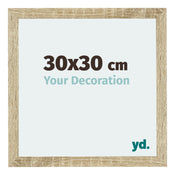 Mura MDF Cadre Photo 30x30cm Chêne Sonoma De Face Mesure | Yourdecoration.fr