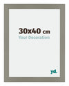 Mura MDF Cadre Photo 30x40cm Gris De Face Mesure | Yourdecoration.fr