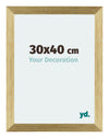 Mura MDF Cadre Photo 30x40cm Or Brillant De Face Mesure | Yourdecoration.fr