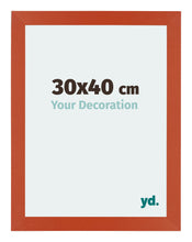 Mura MDF Cadre Photo 30x40cm Orange De Face Mesure | Yourdecoration.fr