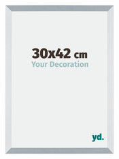 Mura MDF Cadre Photo 30x42cm Aluminium Brossé De Face Mesure | Yourdecoration.fr