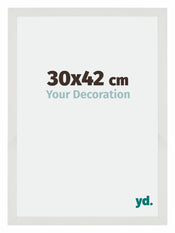 Mura MDF Cadre Photo 30x42cm Blanc Mat De Face Mesure | Yourdecoration.fr