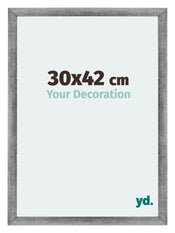 Mura MDF Cadre Photo 30x42cm Gris Balayé De Face Mesure | Yourdecoration.fr