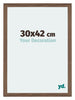 Mura MDF Cadre Photo 30x42cm Noyer Sombre De Face Mesure | Yourdecoration.fr