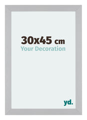 Mura MDF Cadre Photo 30x45cm Argent Mat De Face Mesure | Yourdecoration.fr