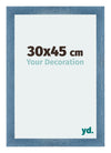 Mura MDF Cadre Photo 30x45cm Bleu Brillant Geveegd De Face Mesure | Yourdecoration.fr