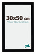 Mura MDF Cadre Photo 30x50cm Noir Brillant De Face Mesure | Yourdecoration.fr