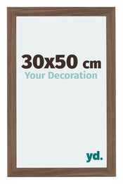Mura MDF Cadre Photo 30x50cm Noyer Sombre De Face Mesure | Yourdecoration.fr