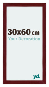 Mura MDF Cadre Photo 30x60cm Bordeaux Balayé De Face Mesure | Yourdecoration.fr