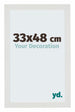 Mura MDF Cadre Photo 33x48cm Blanc Mat De Face Mesure | Yourdecoration.fr