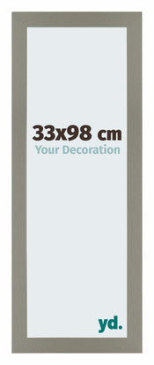 Mura MDF Cadre Photo 33x98cm Anthracite De Face Mesure | Yourdecoration.fr