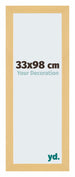 Mura MDF Cadre Photo 33x98cm Hêtre Décor De Face Mesure | Yourdecoration.fr