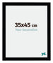Mura MDF Cadre Photo 35x45cm Noir Brillant De Face Mesure | Yourdecoration.fr