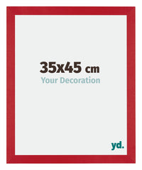 Mura MDF Cadre Photo 35x45cm Rouge De Face Mesure | Yourdecoration.fr