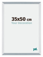 Mura MDF Cadre Photo 35x50cm Aluminium Brossé De Face Mesure | Yourdecoration.fr