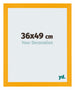 Mura MDF Cadre Photo 36x49cm Jaune De Face Mesure | Yourdecoration.fr