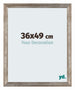 Mura MDF Cadre Photo 36x49cm Métal Vintage De Face Mesure | Yourdecoration.fr