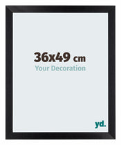 Mura MDF Cadre Photo 36x49cm Noir Mat De Face Mesure | Yourdecoration.fr