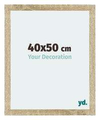 Mura MDF Cadre Photo 40x50cm Chêne Sonoma De Face Mesure | Yourdecoration.fr