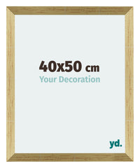 Mura MDF Cadre Photo 40x50cm Or Brillant De Face Mesure | Yourdecoration.fr