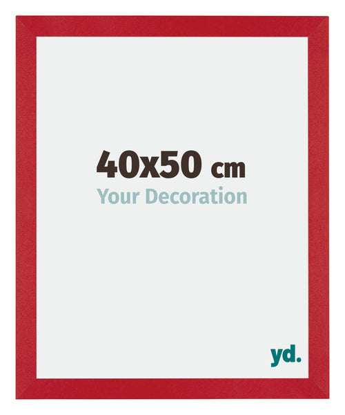 Mura MDF Cadre Photo 40x50cm Rouge De Face Mesure | Yourdecoration.fr