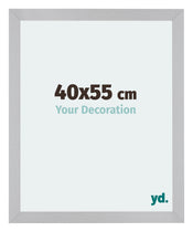 Mura MDF Cadre Photo 40x55cm Argent Mat De Face Mesure | Yourdecoration.fr